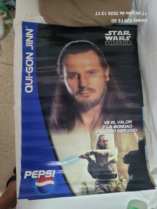Lote 4 Pósters Pepsi Star Wars Episodio I