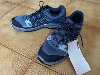 Zapatillas senderismo Salomon azul/gris 40 2/3