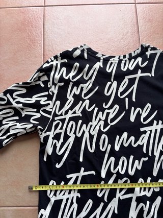 Camiseta Lefties Negra Estampada Talla M