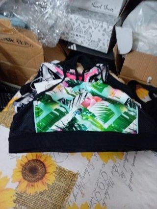 Box Top Sportivi Grigio e Rosa