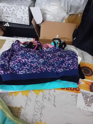 Box Top Sportivi Grigio e Rosa