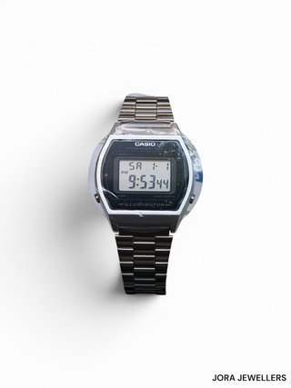 Reloj Casio Digital Plata y Negro