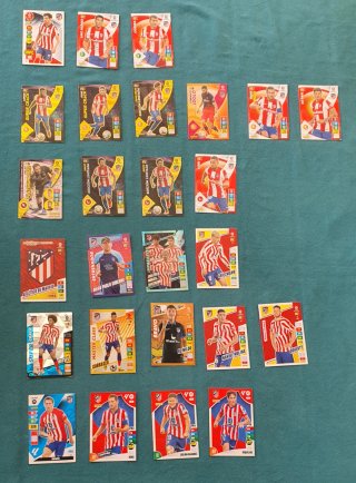Cartas Fútbol Atlético de Madrid 4€/lote