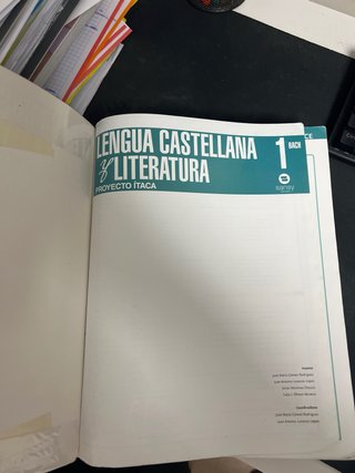 Lengua castellana y literatura, 1 BACH.