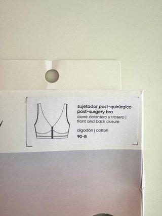 Sujetador post-cirugía Women'secret 90B gris