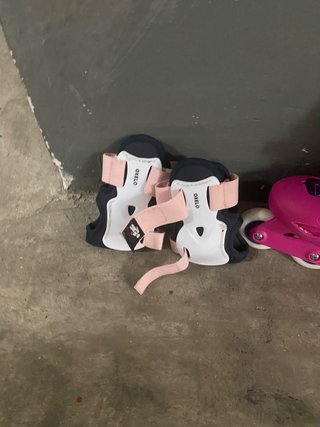 Patines en línea rosas y morados talla 32-34