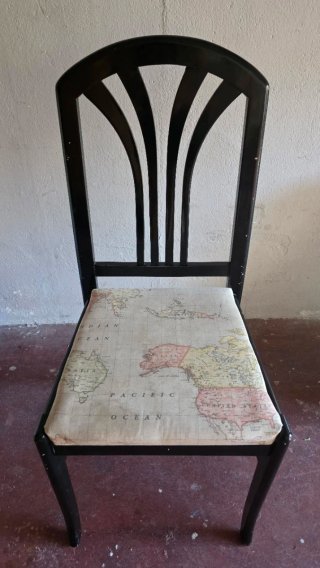 6 Sillas de salón negras