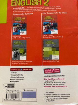 Living English 2 Bachillerato. Student's book