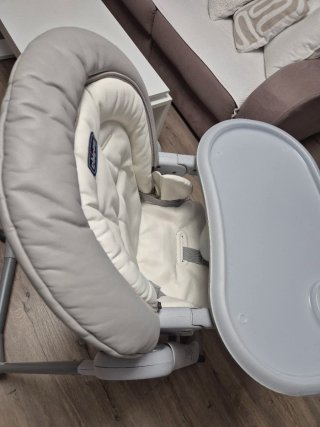 Trona Chicco gris y blanca