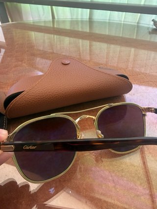 Gafas de sol Cartier Doradas y Negras