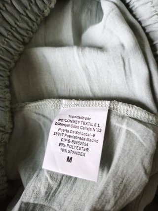 Pantalón ancho verano verde
