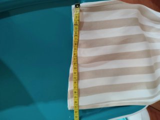Mono rayas beige y blanco Talla XL