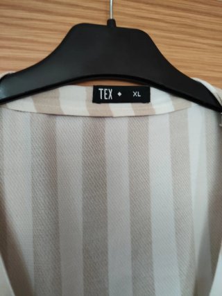 Mono rayas beige y blanco Talla XL