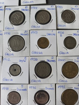 Lote 52 monedas de Grecia