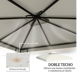 Techo Repuesto Cenador 3x3m Beige
