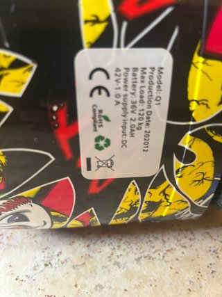 Hoverboard con diseño graffiti