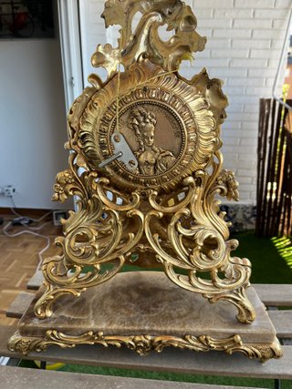 Reloj Barroco Bronce y Mármol