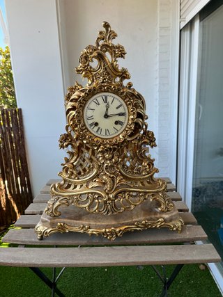Reloj Barroco Bronce y Mármol