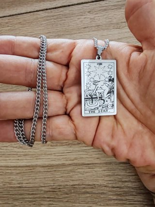 Collana carta dei tarocchi "The star"