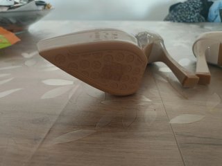 Scarpe con tacco 11 cm rosa cipria
