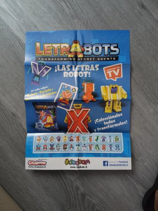 Cartel Letrabots Transformando Agentes Secretos