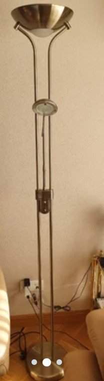 Lampara de pie de metal para salón o despacho