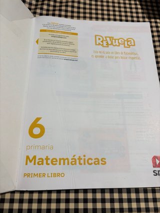 LIBRO MATEMÁTICAS 6 PRIMARIA