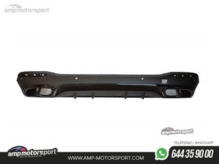 DIFUSOR TRASERO NEGRO CON COLAS NEGRAS PARA MERCEDES GLE/GLS W167