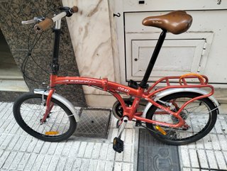 Bicicleta Plegable Adulto Naranja