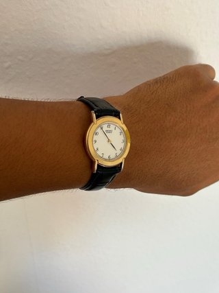 Reloj Seiko Vintage Dorado y Negro Años 90