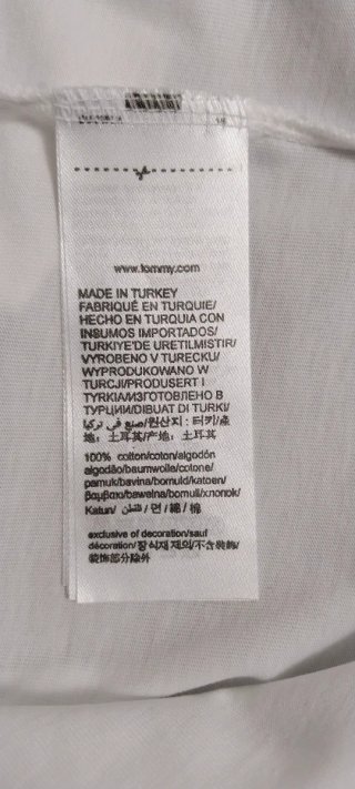 T-shirt Tommy Hilfiger Branca Tamanho M