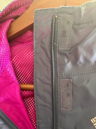 Chubasquero Columbia Talla S Azul/Rosa