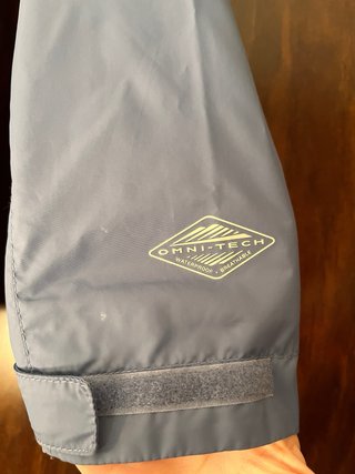 Chubasquero Columbia Talla S Azul/Rosa