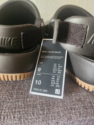Nike Calm Mule Talla 42 Negro/Beige