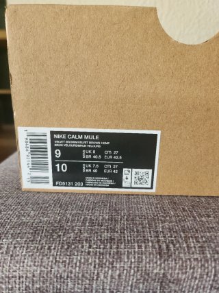 Nike Calm Mule Talla 42 Negro/Beige