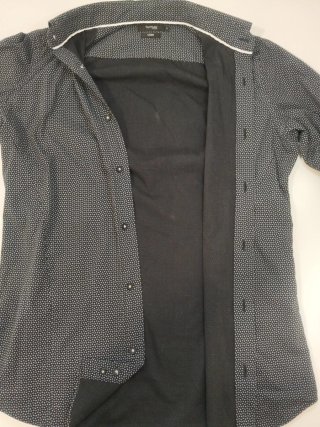 Camisa de vestir azul marino Talla M