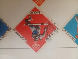 Colección Sellos JJOO México 1968 Ecuador