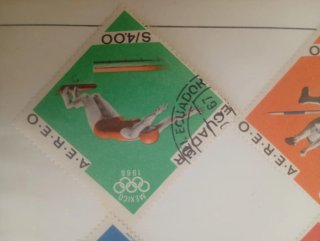 Colección Sellos JJOO México 1968 Ecuador
