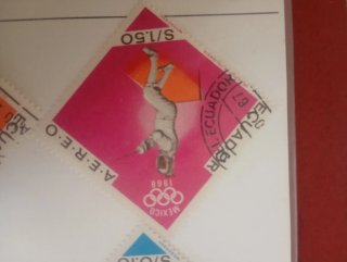Colección Sellos JJOO México 1968 Ecuador