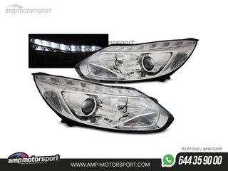 FAROS DELANTEROS LUZ DIURNA LED PARA FORD FOCUS MK3 2011-2014