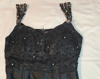 Vestido largo fiesta negro