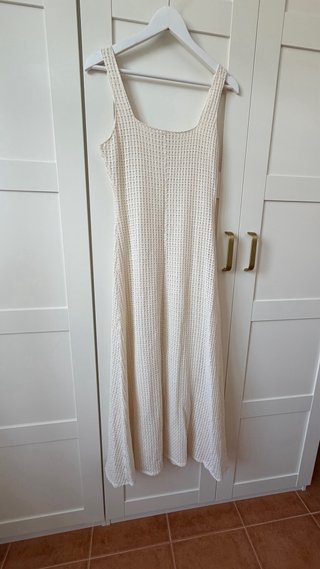 Vestido ZARA crochet largo