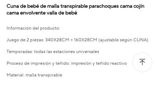 Parachoques para cuna con elefantes