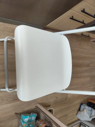 Sillas altas plegables blancas
