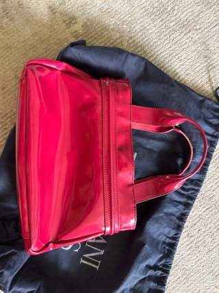 Bolso Armani Jeans Rojo Charol