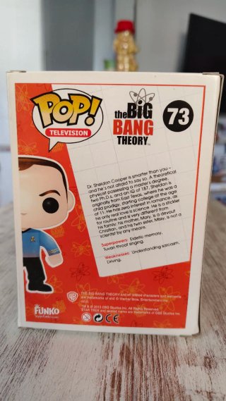 Funko Pop Sheldon Cooper Star Trek 73