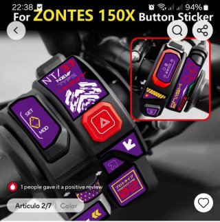 Zontes 125X ,accesorios.
