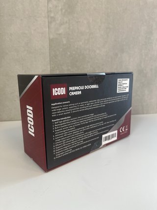 ICODI Mirilla Digital WiFi Puerta Grabadora