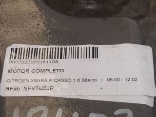 MOTOR COMPLETO CITROEN XSARA PICASSO 1.6 Básico