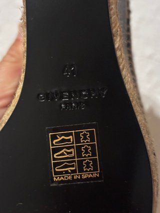 Sandalias cuña Givenchy Talla 41 Negras/Beige